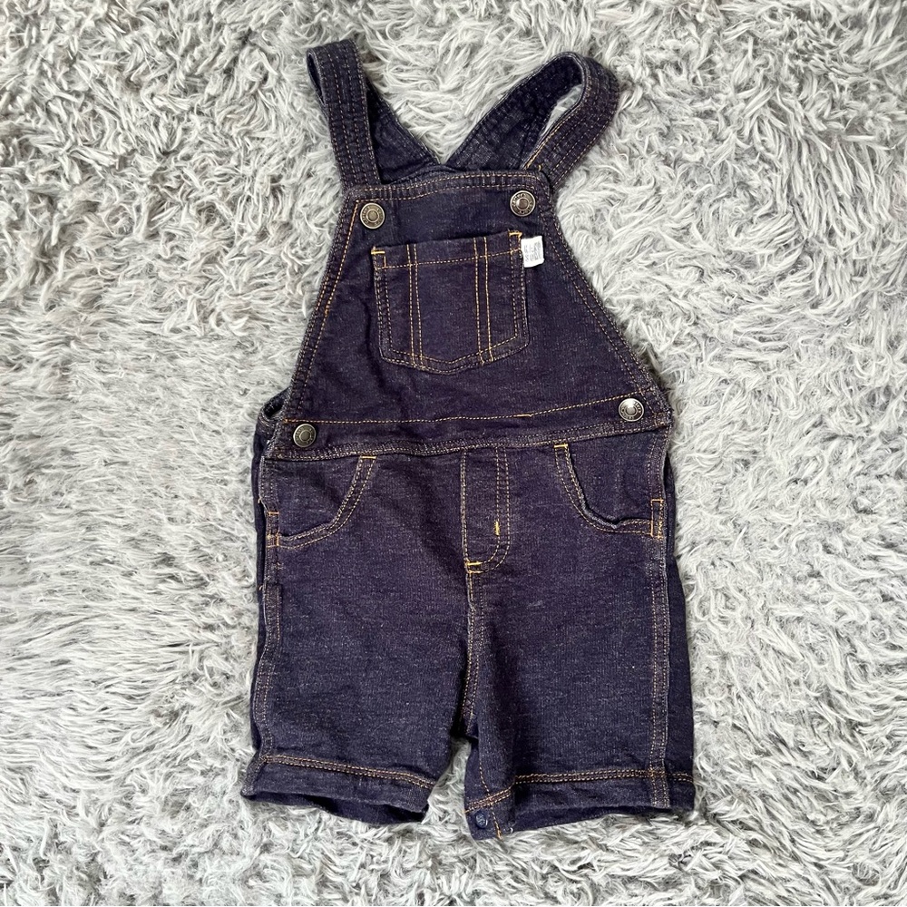 Kids carter’s Dark Denim Shortalls • 24mo